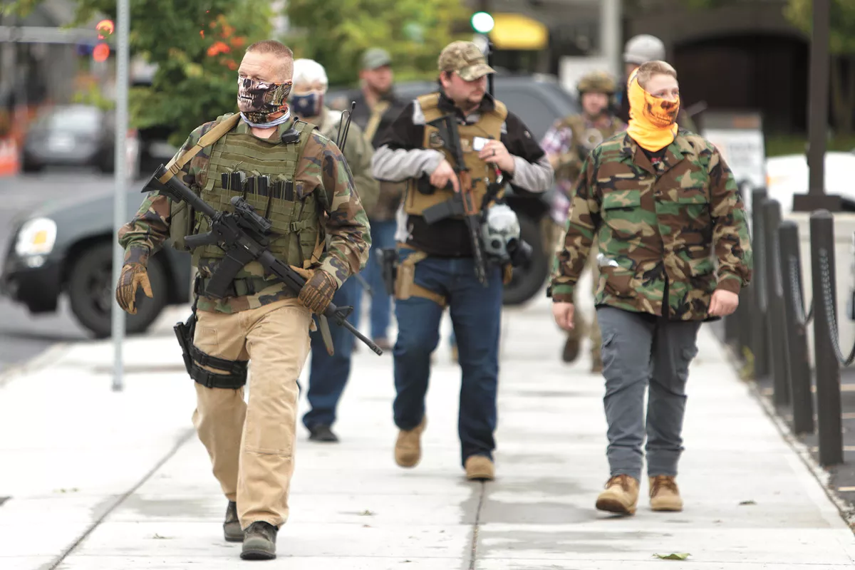 Extremist experts and law enforcement agencies brace for &#10;post-election violence &mdash; but don't want you to freak out