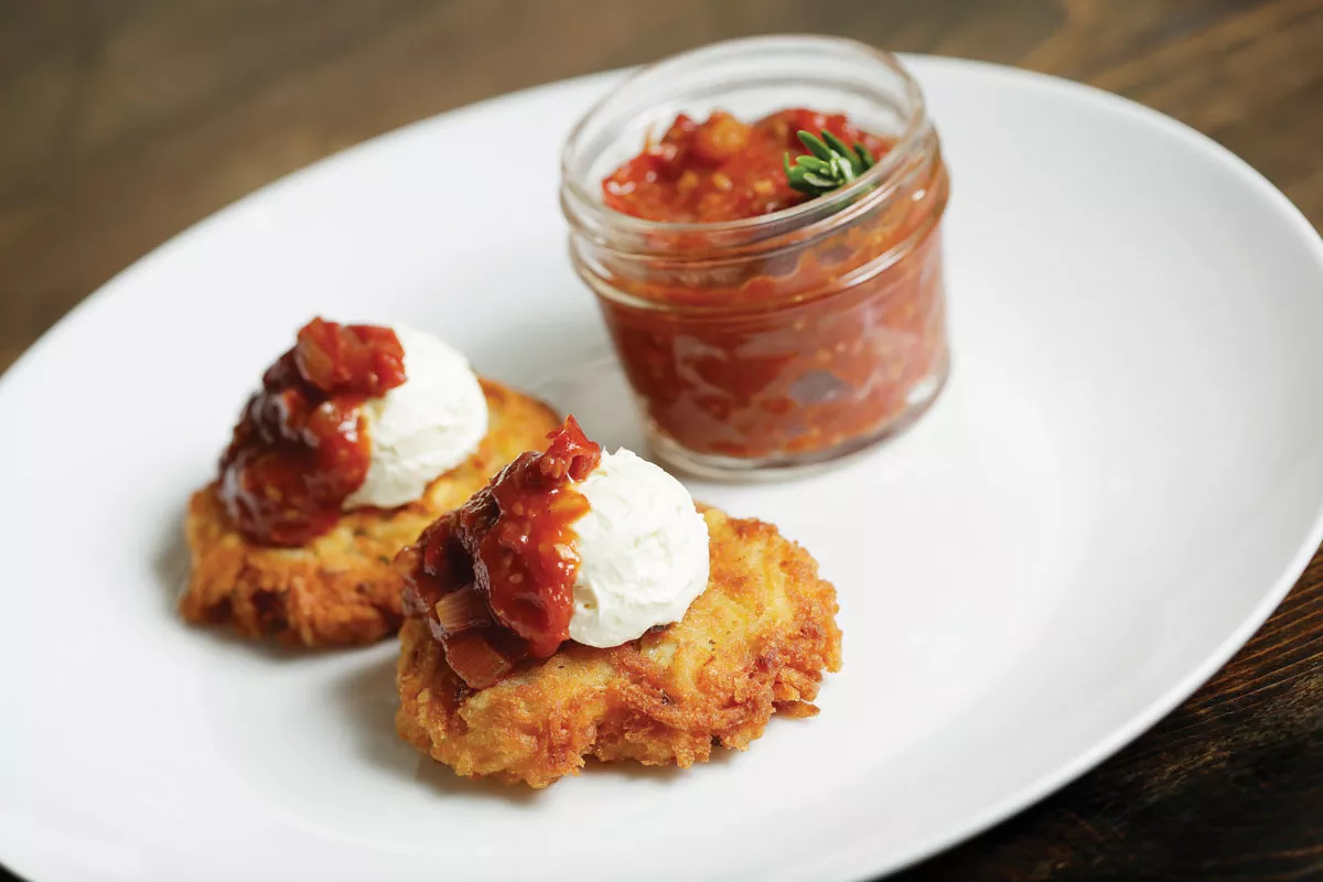 Recipe: Potato Latkes with Whipped Feta