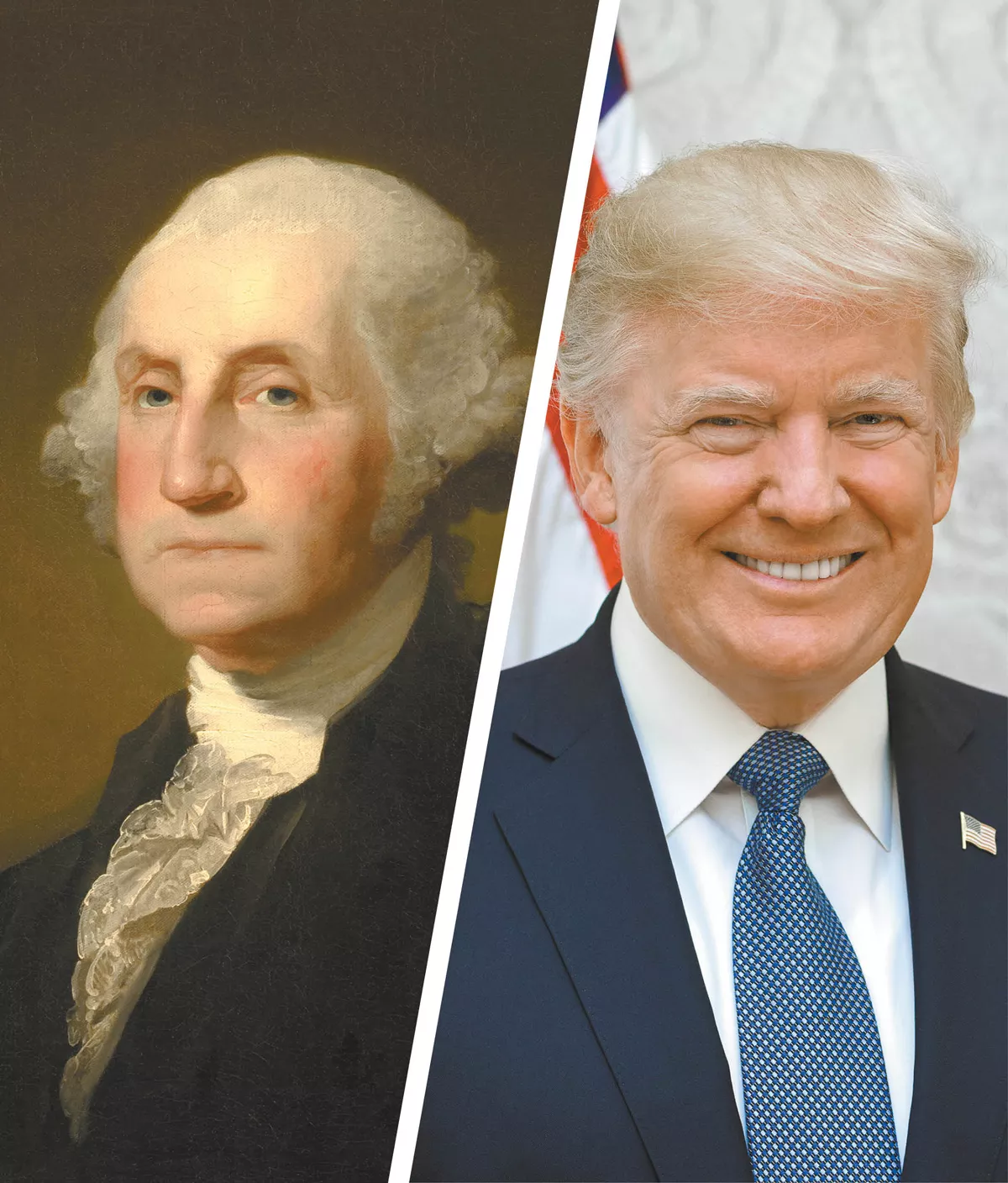 The contrast between our first and 45th presidents could not be clearer