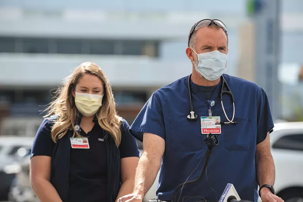 With unvaccinated COVID patients swamping local hospitals, exhausted health care workers stare down death on a daily basis