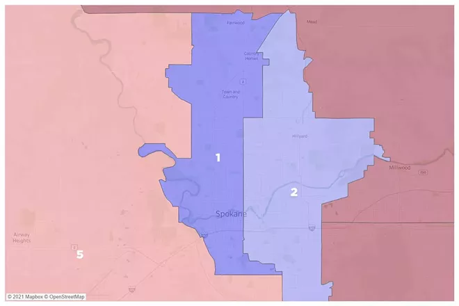 Here's what Spokane County's final proposed redistricting map looks like (2)