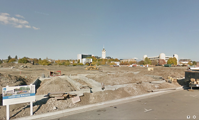 Spokane's downtown growth as shown by Google Street View