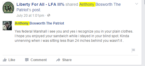 There's an armed rally for Anthony Bosworth at the federal courthouse Monday. The last one got tense.