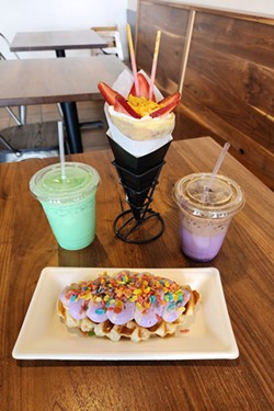 Cafe Boku Coffee & Crepes brings colorful drinks, unique pastries, and foreign flavors to North Spokane