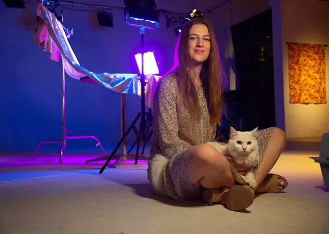 From abandoned in a barn to Inlander Cover Pet 2023, meet the fluffy white kitty who stole voters' hearts