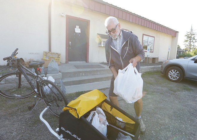 A local nonprofit tries to build family by delivering food via bikes