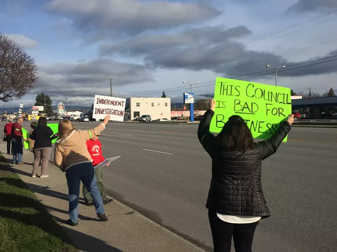 Spokane Valley protesters call for investigation into firing of City Manager Mike Jackson