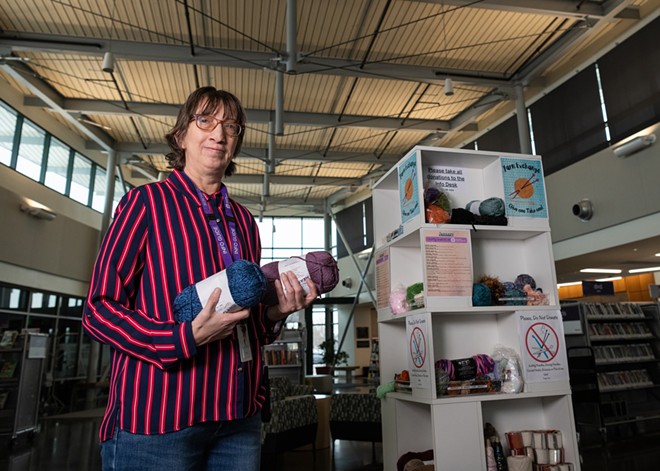 Thanks to a librarian's love for quilting, Spokane Public Library branches launch free yarn and fabric exchange