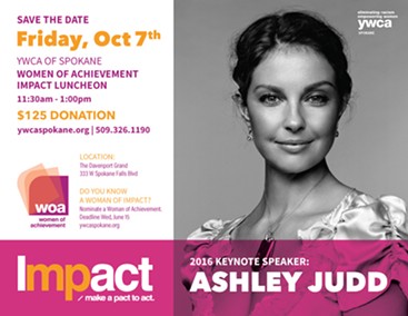 Actress, humanitarian Ashley Judd keynotes YWCA Women of Achievement event