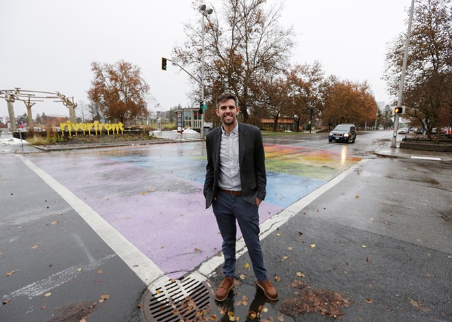 Washington works to strengthen hate crime laws after a spate of anti-LGBTQ+ vandalism in Spokane, while Idaho fights to enforce its ban on gender-affirming care