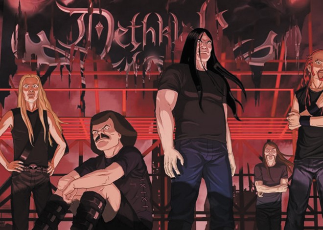 A chat with Metalocalypse creator Brendon Small about his animated Adult Swim metal band Dethklok and turning it into a real touring act