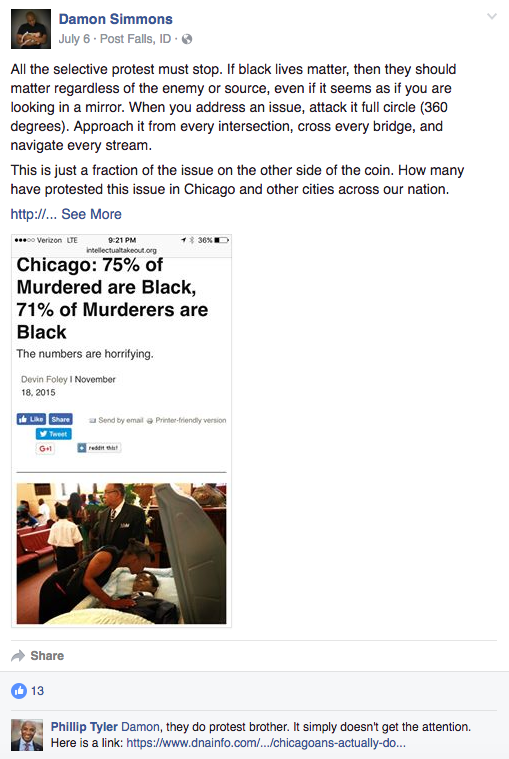 Spokane deputy's post about Black Lives Matter sparks debate among local law enforcement