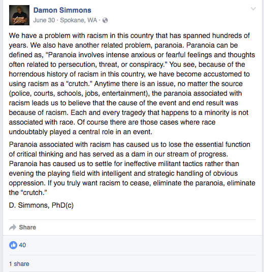 Spokane deputy's post about Black Lives Matter sparks debate among local law enforcement