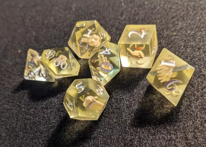 Customize your Dungeons & Dragons gameplay with fancy dice by two Spokane artists