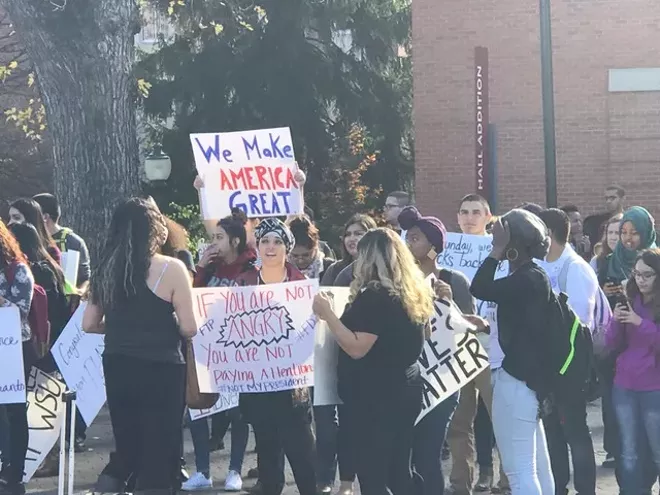 WSU campus protests "loud but peaceful" in wake of Trump election