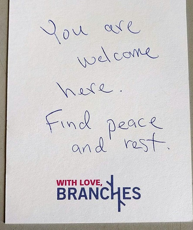 Read notes local churchgoers wrote after Trump's election to show love to local refugees