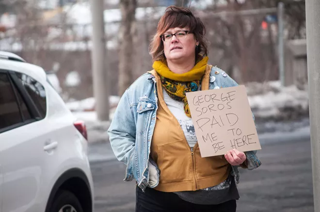 30 photos from Sunday's Spokane protest of Trump's executive orders against refugees