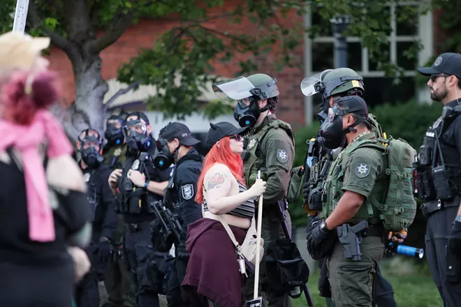 Police respond in force to largely peaceful Spokane protests over immigration enforcement (3)