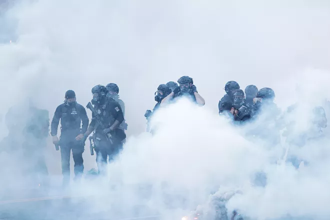 Police respond in force to largely peaceful Spokane protests over immigration enforcement (4)
