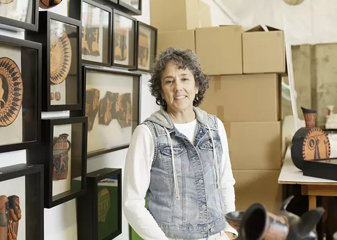 Artist Mary Frances Dondelinger brings an "ancient civilization" to life