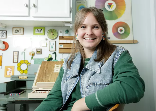 Spokane artist Mickelle Farnsworth specializes in making itty bitty art