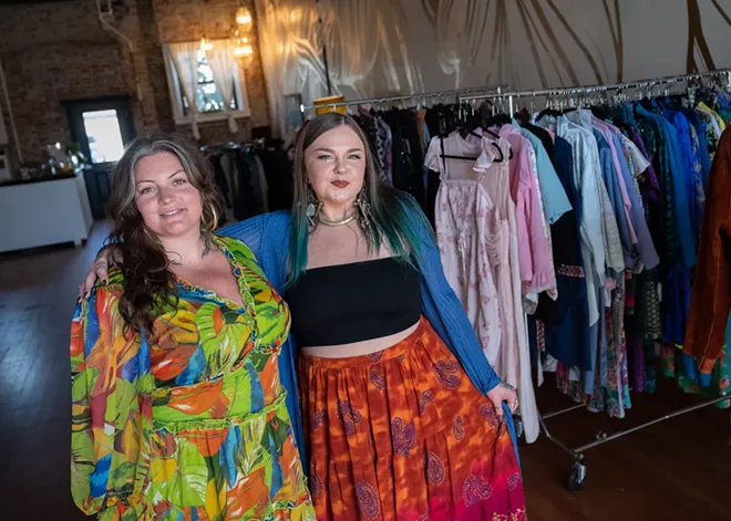 The Cultivated Chameleon on North Monroe blends hand-curated, sustainable fashion with fresh bites