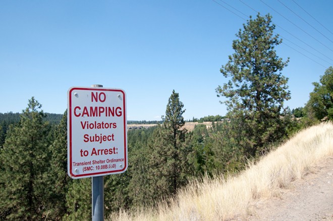 The city's newest addition to Kendall Yards' Centennial Trail: 18 anti-homeless-camping signs (9)