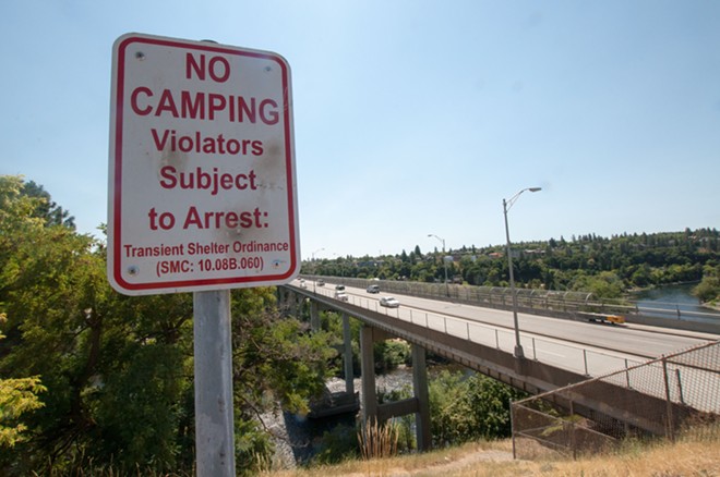 The city's newest addition to Kendall Yards' Centennial Trail: 18 anti-homeless-camping signs (17)