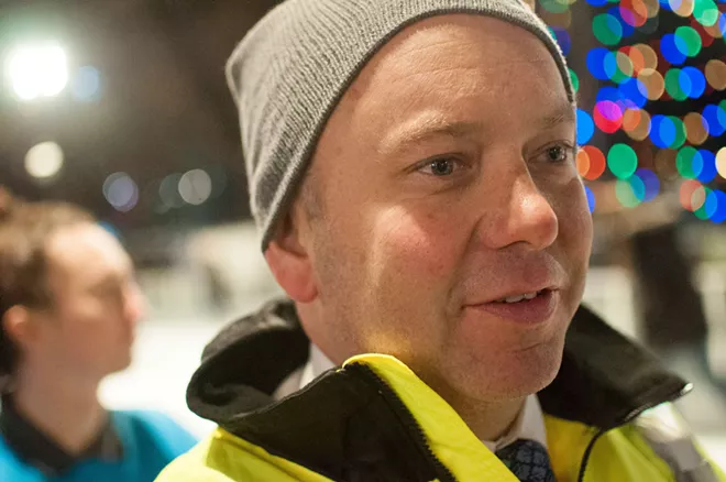 Mayor David Condon and others test out Riverfront Park's new ice-skating ribbon (14)