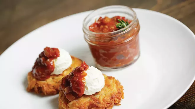 Recipe: Potato Latkes with Whipped Feta