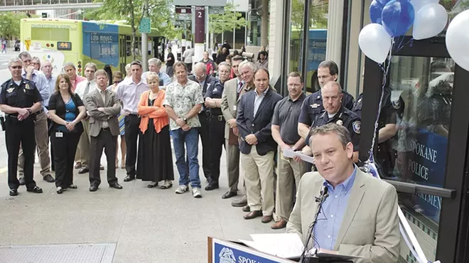 Last April, police chief told city the plan was to keep police stationed near STA plaza