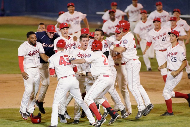 Photos of the Spokane Indians opening day win over the Eugene Emeralds at  Avista Stadium on Apr. 11, 2023, Spokane, The Pacific Northwest Inlander