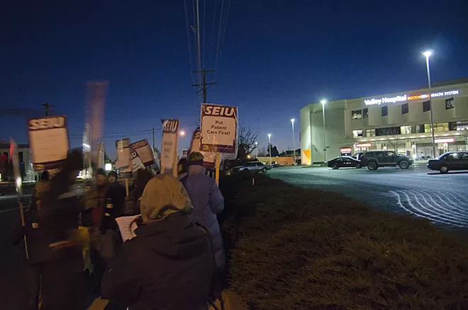 Union nurses and staff strike at Deaconess, Valley hospitals