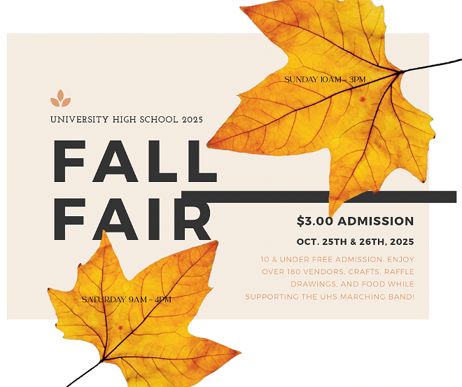 University High School 2025 Fall Craft Fair