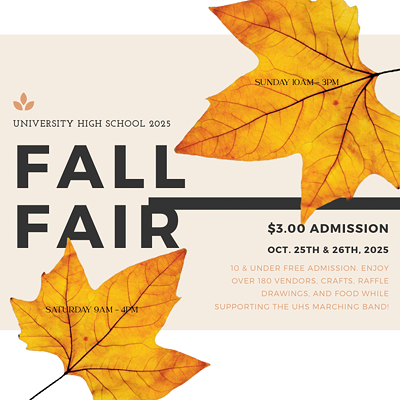 Image: University High School Fall Craft Fair