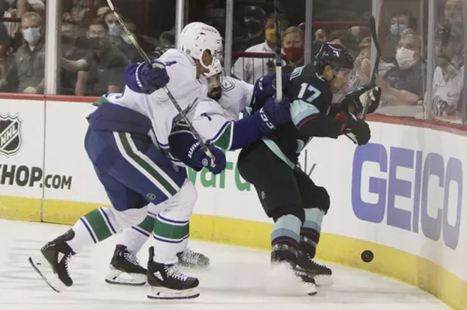 Image: Vancouver Canucks vs. Seattle Kraken Hockey 9/26/21