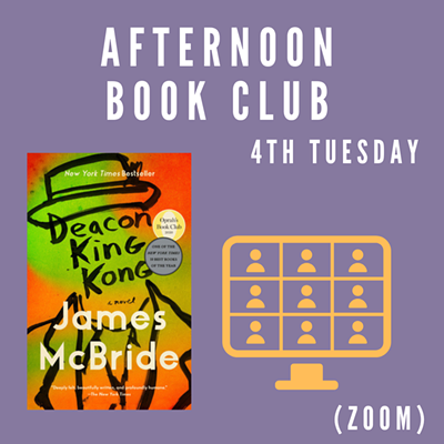 Image: VIRTUAL: Afternoon Book Club