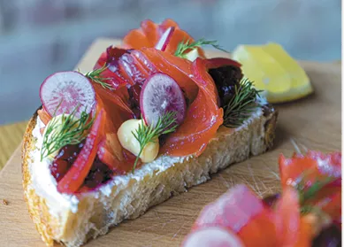 Salmon Toast available during The Great Dine Out
