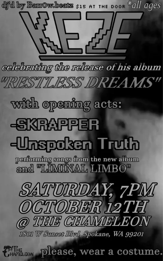Image: Zeze: 'Restless Dreams' Album Release Show, Skrapper, Unspoken Truth